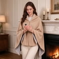 thumbnail image 6 of 2027 New Heated Shawl Wraps for Women, Cozy Wrap with Heat, Zip Front Hands-Free Wearable USB Heated Blanket, 3 Heat Settings Portable Shawl for Home Travel Office Winter Use, 6 of 7