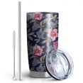 thumbnail image 2 of 20 Oz Pioneer Flower Coffee Tumbler Double Wall Insulated Stainless Steel Water Bottle | Metal Reusable Thermoses Flask with Cup Cap | Leak & Sweat Proof with Anti-Dust Lid, 2 of 7