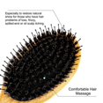 thumbnail image 3 of Soft bristle airbag massage comb sharp tail comb cleaning claws anti-static wooden comb set natural color, 3 of 4