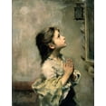 thumbnail image 2 of Ferruzzi, Roberto 12x14 White Modern Wood Framed Museum Art Print Titled - Girl, 2 of 4
