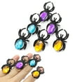 thumbnail image 1 of Party Decoration Rings, 10Pcs Plastic Spider Toys Opening Type Fine Workmanship  For Festival Theme Party, 1 of 8