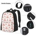 thumbnail image 5 of Naloa Rabbit Is And Carrots Print Large Capacity Backpack Lunch Bag Pencil Case Combination 3 Piece Set for Student, 5 of 8