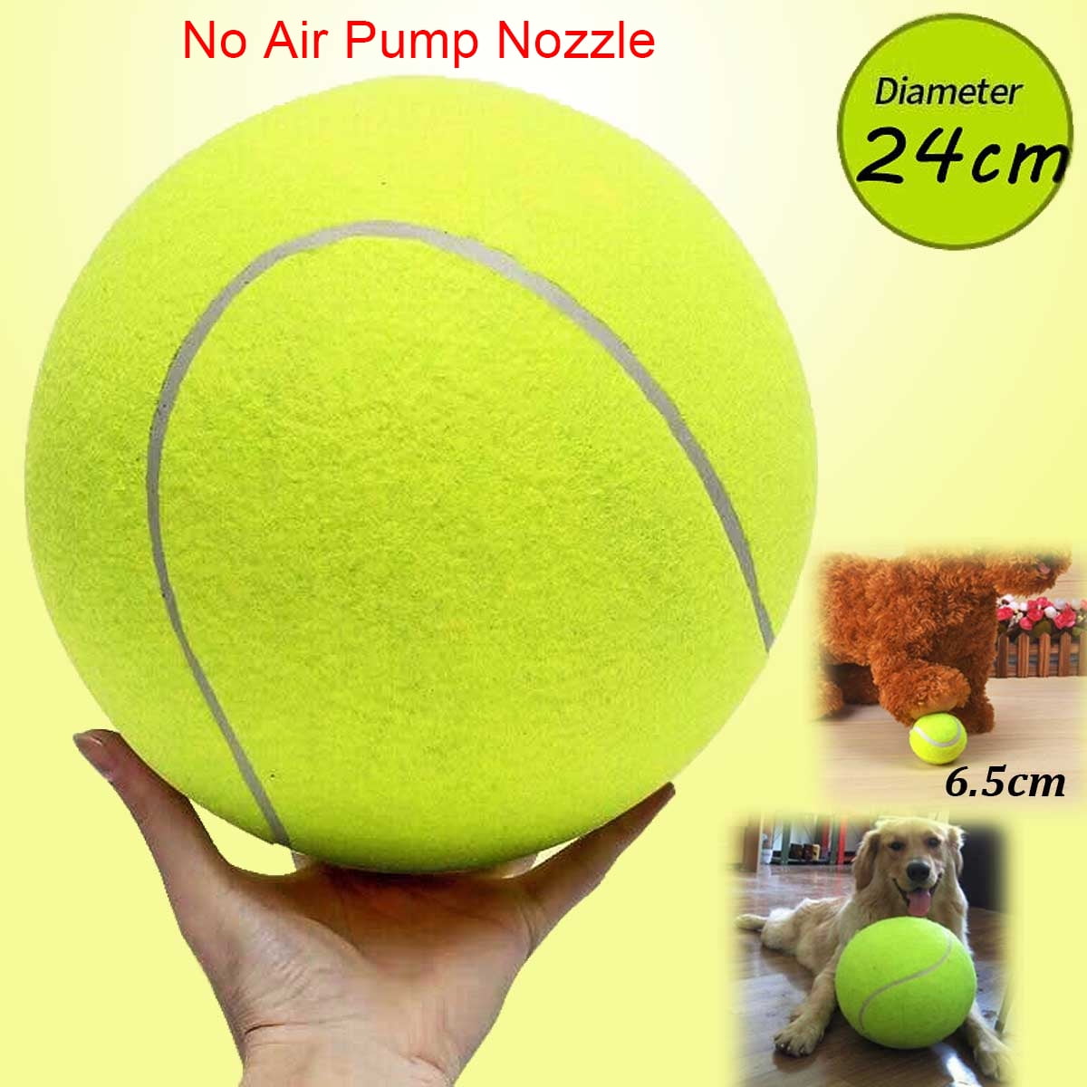 oversized tennis ball dog toy