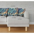 thumbnail image 3 of 18" Orange Blue Springtime Indoor Outdoor Throw Pillow, 3 of 3