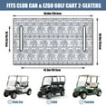 thumbnail image 3 of 51" x 31" Oversized Golf Cart Bench Seat Cover, Microfiber Towel for EZGO TXT, Club Car Precedent, Yamaha G29, Icon Models, 3 of 8