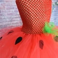 thumbnail image 6 of IBTOM CASTLE Toddler Kids Girls Xmas Jungle Party Animal Giraffe Deer Clothes Halloween Christmas Cosplay Tutu Dress up with Reindeer Antlers Headband for Photo Shoot 2 Years Red - Strawberry, 6 of 8