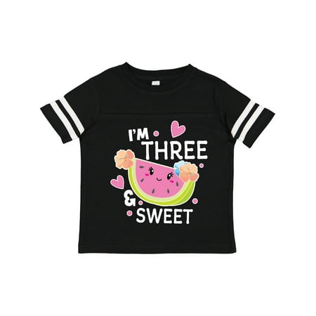 

Inktastic I m Three and Sweet with Cute Watermelon Girls Toddler T-Shirt
