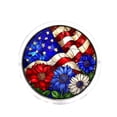 thumbnail image 2 of American Pride Acrylic Jigsaw Puzzle Suncatcher, Patriotic Flag Stained Glass Style Window Hanging, 4th of July Home Decor Gift for Family and Friends, 2 of 8