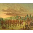 thumbnail image 2 of George Catlin 14x12 Gold Ornate Wood Frame and Double Matted Museum Art Print Titled - Eagle Dance (1845-1848), 2 of 4
