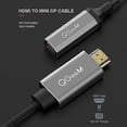 thumbnail image 2 of QGeeM HDMI Single to Mini DP Converter Adapter Cable UHD 4K@30Hz Plug, 2 of 5