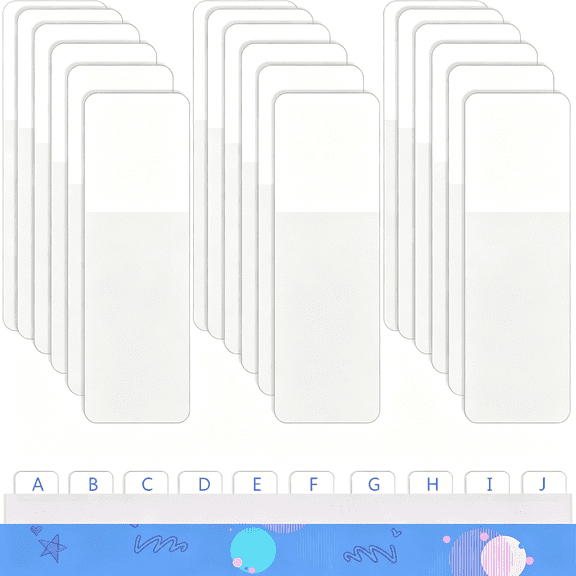 CCOCC Sticky Index Tabs Page Marker White Sticky Tabs Pop Up Page Flags Writable & White Book Tabs