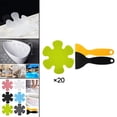 thumbnail image 3 of 20 pegatinas antideslizantes antideslizantes impermeables para superficies resbaladizas de la habitación verde DYNWAVEMX Pegatinas de bañera, 3 of 8
