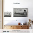 thumbnail image 4 of Elephant Stock Pier At Huntington Beach Wall Art - Horizontal Canvas Wall Art - Living Room Wall Decor - Places Canvas - Gray And Black Decor - 12" x 8", 4 of 8