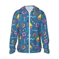 thumbnail image 1 of Fotbe Sailboat With Sailing Chaqueta con Protección Solar UPF 50+ para Hombre y Mujer, Camisa con Capucha y Bolsillos-Large, 1 of 7