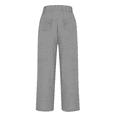 thumbnail image 5 of Jxximdong Pants for Women Women's Spring And Summer Casual Cotton And Linen Long Pants Gray S Trousers, 5 of 6