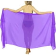 thumbnail image 4 of HAPPY BAY Women's Summer Beachwear Sarong Coverups Beach Wraps Skirt Swimwear Bikini Swim Cover ups One Size Simple, Violet, 4 of 5