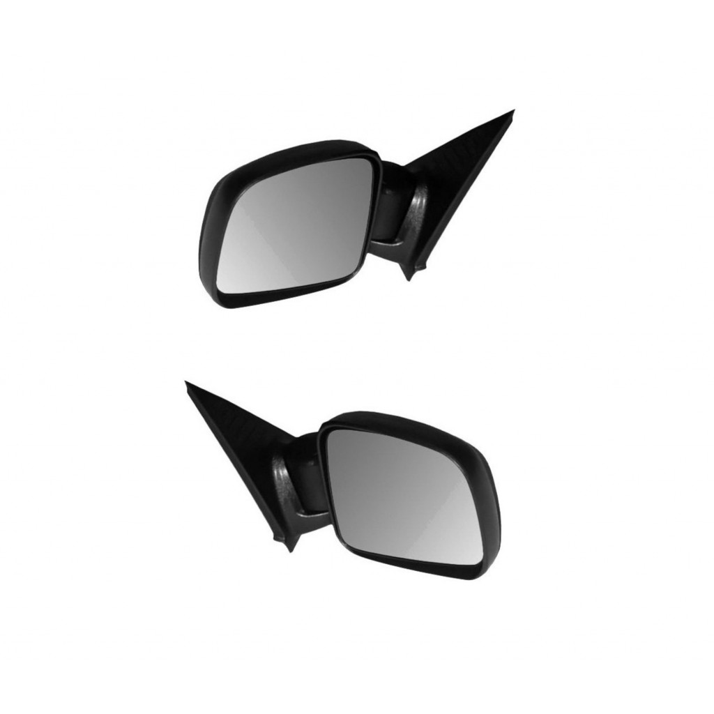A-Premium Manual Door Mirror Set For Jeep Patriot (2007-2017) - Driver & Passenger Side, Black, Non-Heated