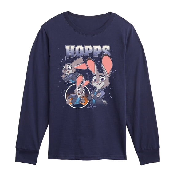 Zootopia - Hopps Bootleg - Youth Boys Long Sleeve Graphic T-Shirt