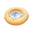 thumbnail image 1 of Kids Swimming Rings Durable PVC Floating Toy Inflatable Pool Floats Seat Yellow Cola flotadores de piscina para niños, 1 of 8