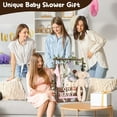 thumbnail image 3 of Baby Shower Gifts Basket Wooden Crate, Personalized Wooden Letters and Baby Clothes Hangers New Born Baby Girl Boy Gifts Vine Decorations Cute Closet with Handle Pregnancy Gifts for New Mom Parents, 3 of 8