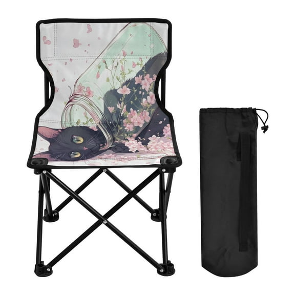 BZSMCE Camping Chairs Modern Floral Serenity Pattern Folding chair