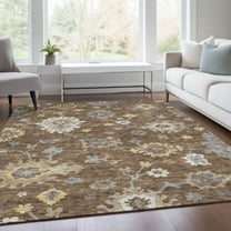 Addison Rugs Chantille Indoor/Outdoor Traditional Oushak Chocolate Washable Rectangle Rug, 8' x 10'