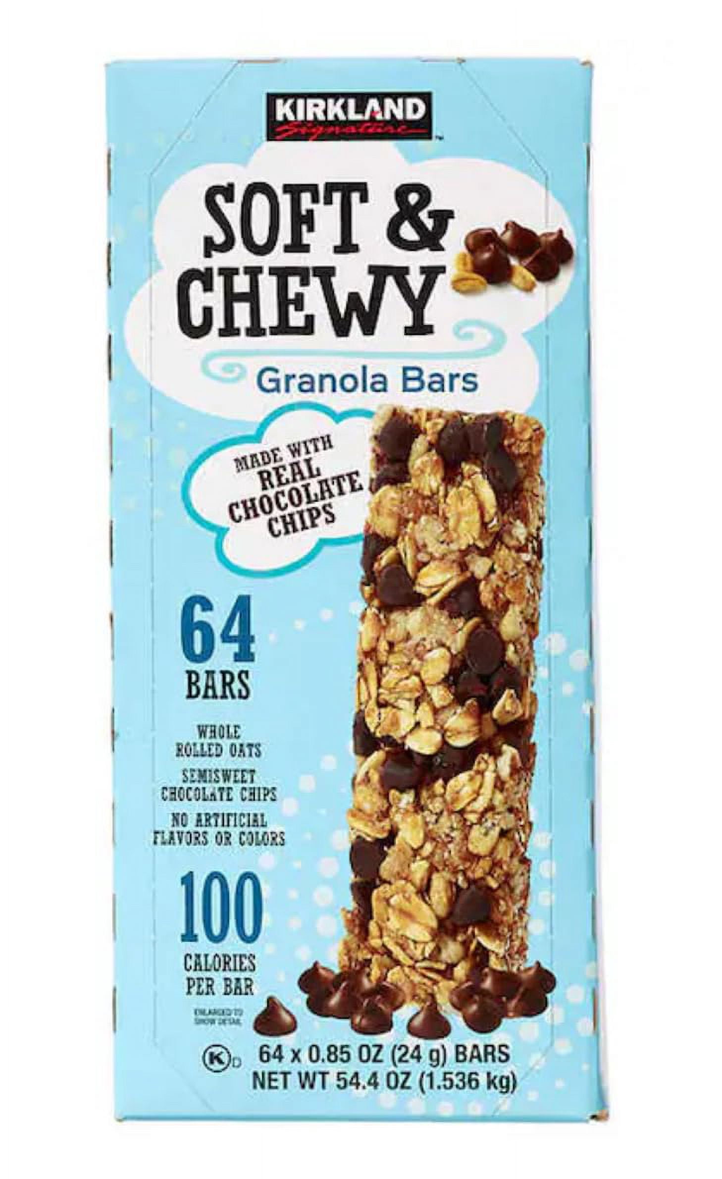 Kirkland Signature Soft & Chewy Granola Bars, 0.85 oz, 64-count 2PK
