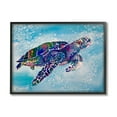 thumbnail image 2 of Stupell Industries Beautiful Sea Turtle Swimming Stippled Water Splashing, 30 x 24, Design by MB Cunningham, 2 of 5