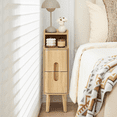 thumbnail image 6 of LEFHDA Ultra Slim Nightstand Set of 2 with Drawers, 7.87" Narrow Side Table, Small Wood Bedside Table, Modern Skinny End Table for Bedroom, Small Space, Living Room (Walnut, 2 Pcs), 6 of 10