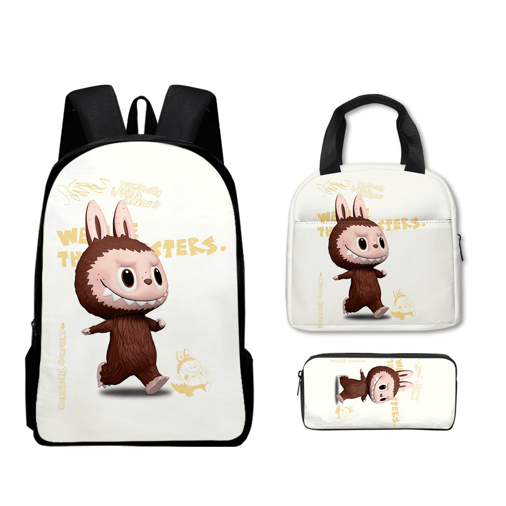 2024 Labubu Labubu Backpack, Student Bag Lunch Bag Pencil