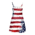 thumbnail image 6 of FamilyThread FamilyThread Girls Summer 4th Of July Dresses with Ruffle Short Sleeve Casual A-Line Swing Twirly School Sundress For 5-14Y, 6 of 7