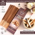 thumbnail image 2 of Palo Santo Incense Sticks - Pack of 100 Insence-Sticks for Removing Negative Energy - Made with Natural Incienso De Palo Santo - Scented Insense Spiritual Non Toxic Inscents, 2 of 2