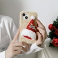 thumbnail image 2 of Feishell Compatible with Apple iPhone 11 (6.1 inch) Phone Case Christmas Gift for Women Girls Kids,Cute Xmas Hat Soft Warm Plush Fluffy Winter Shockproof Slim Protective Case Cover,Beige, 2 of 8