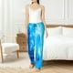 thumbnail image 4 of Balery Blue Shell Pantalones de pijama para mujer, pijamas ultraligeros, pantalones de estar por casa-Small, 4 of 6