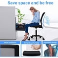 thumbnail image 2 of Mid Back Mesh Office Chair with Lumbar Support, Armless Swivel Task Chair for Small Spaces, Black, 2 of 9