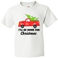thumbnail image 3 of Inktastic I'll Be Home for Christmas Truck with Tree Youth T-Shirt, 3 of 5