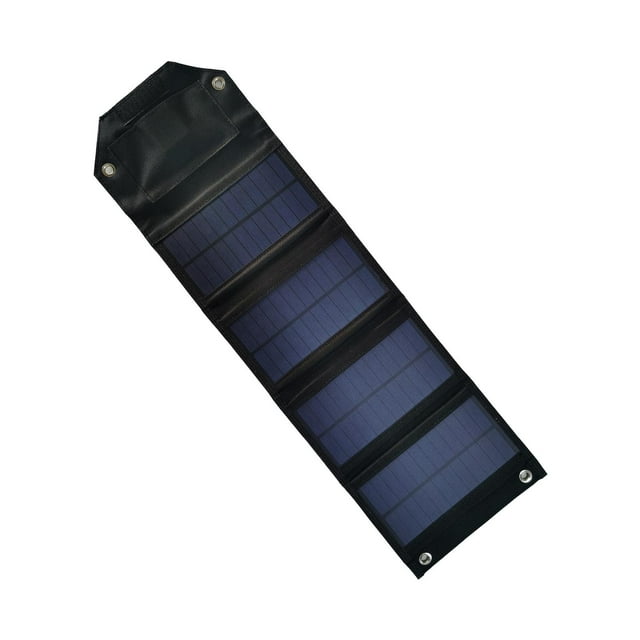Panel solar plegable Macarena 8W para cámara de teléfono generador solar Negro 18x12x38cm