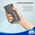 thumbnail image 2 of MR.Siga Sponge Duster with Ridged Surface Design,Household Dust Cleaning Sponge,4 Pack,Gray, 2 of 7