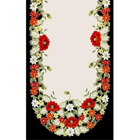 

H0775 Red Poppy Runner 12 x 65 in.