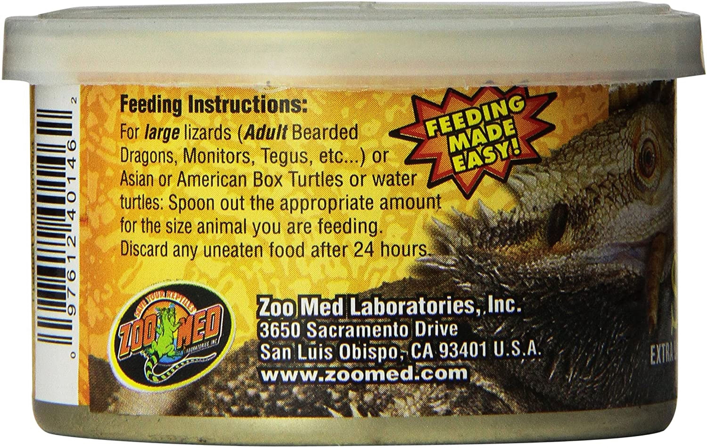 Zoo Med Can O Superworms Extra Large Mealworms [Reptile Bearded Dragon Food, Reptile Crickets and Insects, Reptile Supplies] 7.2 oz (6 x 1..2 oz)