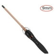 thumbnail image 1 of 9Mm Thin Curling Iron Ceramic, 3/8 Inch Small Barrel Curling Wand For Long & Short Hair, Lcd Display With 9 Heat Setting Include Glove(Golden), 1 of 6
