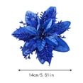 thumbnail image 6 of Easter Cedar Wreath, Easter Wreaths for Front Door, Realistic Pine Wreath, Large Green Cypress Wreaths for Home Fireplace Wall Window Porch Outdoor Xmas Holiday Decor (Blue, L), 6 of 9