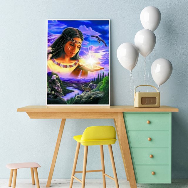 Cuadros Decorativos Dibujo de diamantes 5D DIY para mujer Kit de mosaico de Ehuebsd diamantes de imitación imagen de Arte de taladro redondo completo regalo hecho a mano decoración de