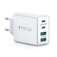 thumbnail image 1 of Cargador USB-C de 40W con 4 Puertos para Carga Rápida Compatible con iPhone 17 16 15 Samsung Galaxy iPad y Teléfonos Móviles, 1 of 7