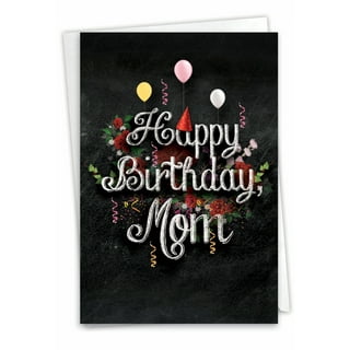 NobleWorks - 1 Funny Birthday Mother Card with Envelope - Marvelous Mom Mother C9328bmg