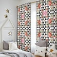 thumbnail image 5 of Pioneer Flower Floral Print Pattern Teens Curtains,Teens Insulated Curtains Set Of 2,Bedroom Essentials,Toddler Room Decor 52"x84", 5 of 5