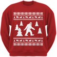 thumbnail image 1 of Sasquatch Ugly Christmas Sweater Red Crew Neck Sweatshirt, 1 of 1