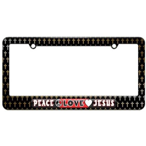 JESUS TAKE THE WHEEL Religious Steel License Plate Frame CAN BE PERSONALIZED 