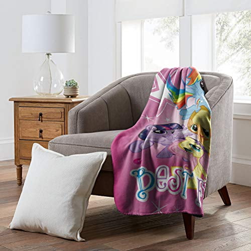 Hasbro s My Little Pony Happy Herd Fleece Throw Blanket 45 x 60