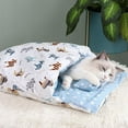 thumbnail image 5 of Saco de dormir para gatos, agujero de cama para gatos autocalentable, cama interior cubierta para gatos, cama pequeña para mascotas, cómoda cama para gatos, encantadora cama para gatos, almohada móvil, 5 of 5